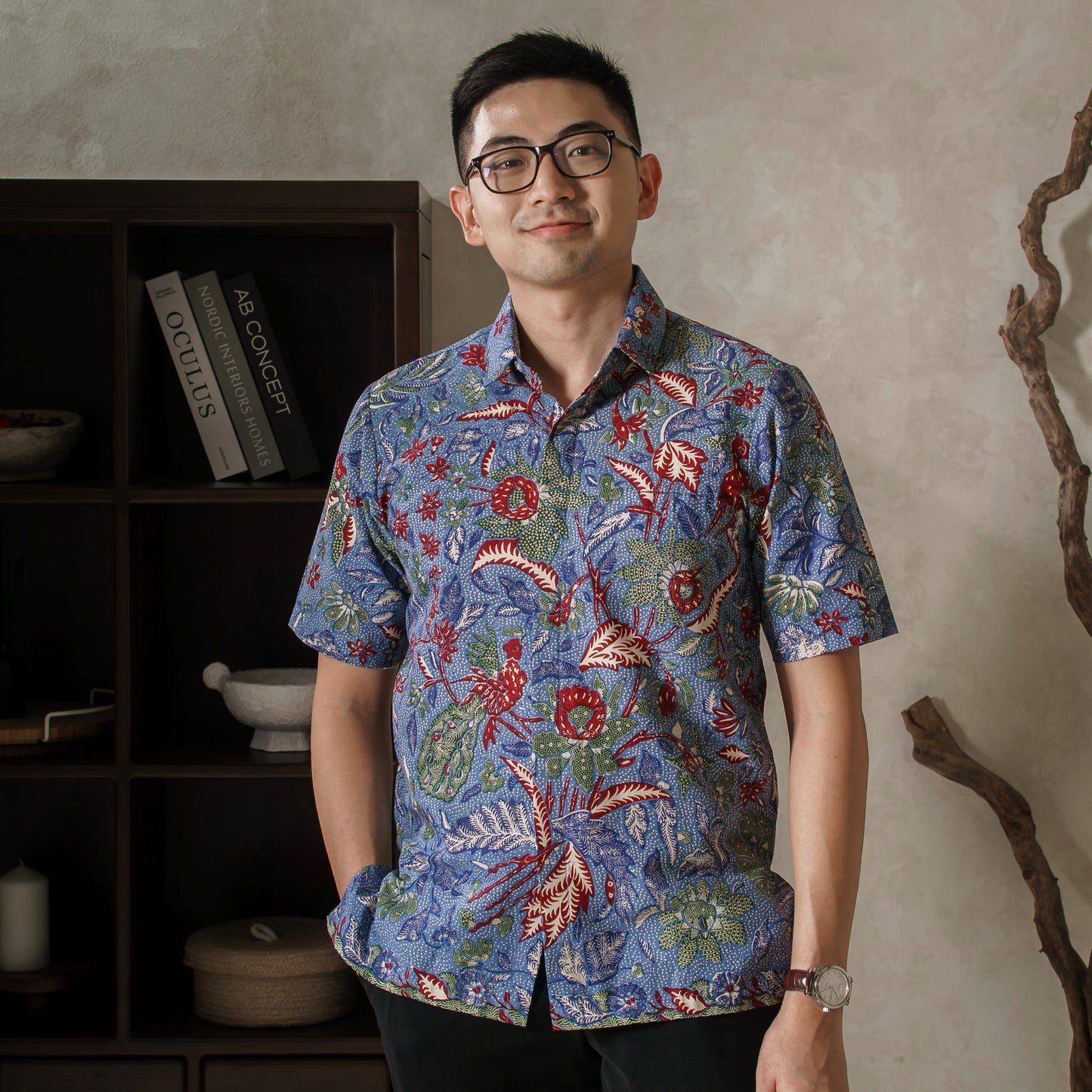 Nusena - Mandalas Kemeja Batik Pria Premium Lengan Pendek