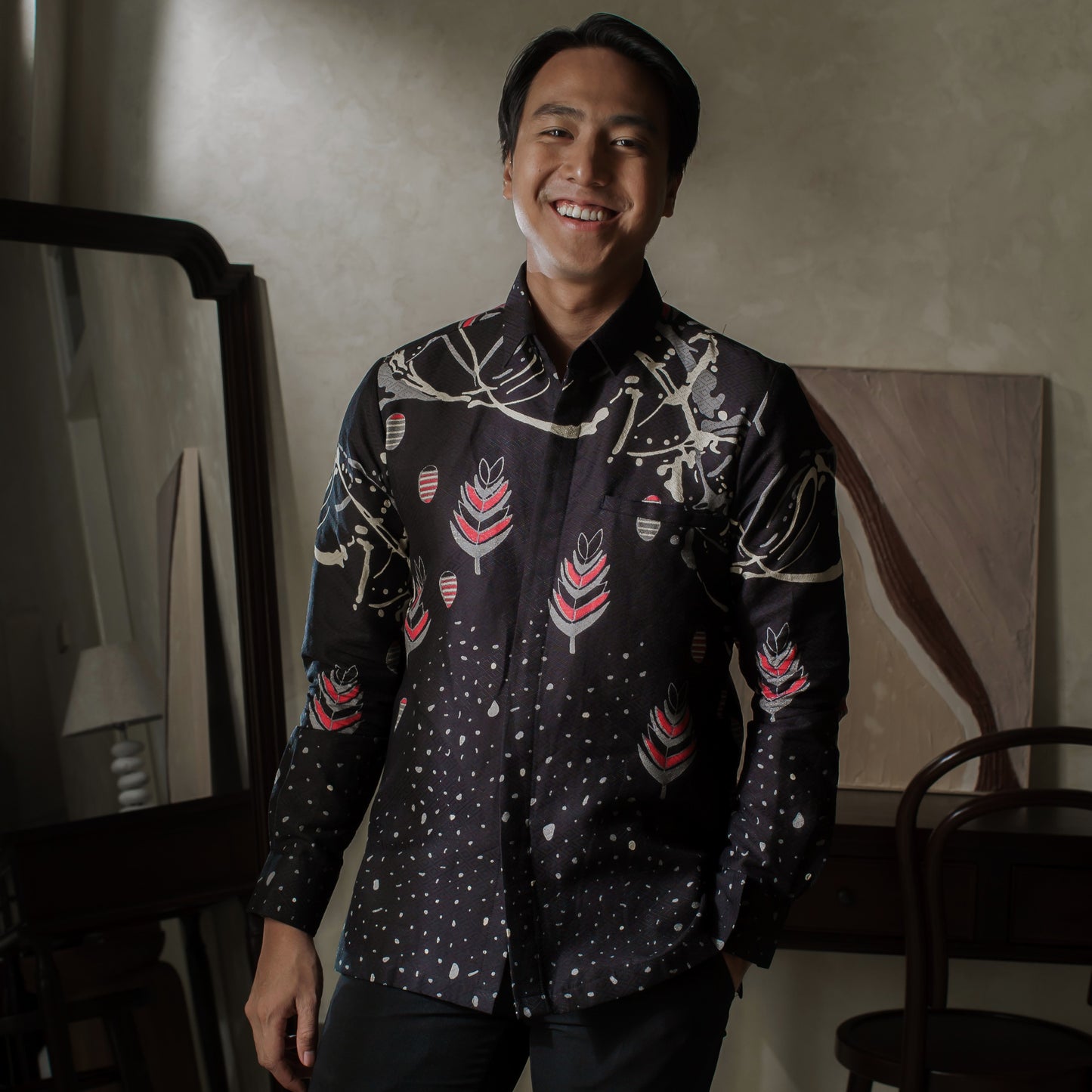 Pocca - Mandalas Kemeja Batik Pria Premium Lengan Panjang