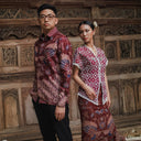 Wita - Mandalas Sarimbit Couple Set Long Sleeve Shirt and Premium Batik Skirt