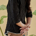 Thea Black - Mandalas Women's Kebaya Top