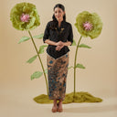 Thea Black - Mandalas Women's Kebaya Top