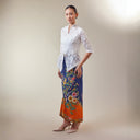 Thea White - Mandalas Women's Kebaya Top