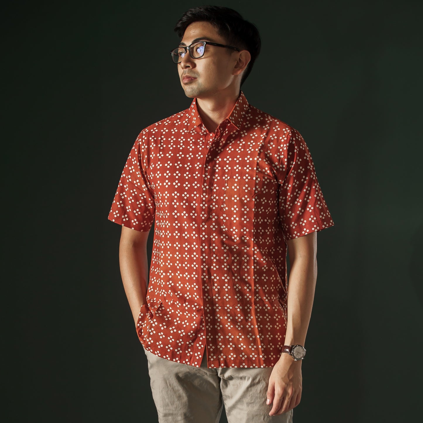 Wabata - Mandalas Kemeja Batik Pria Premium Lengan Pendek