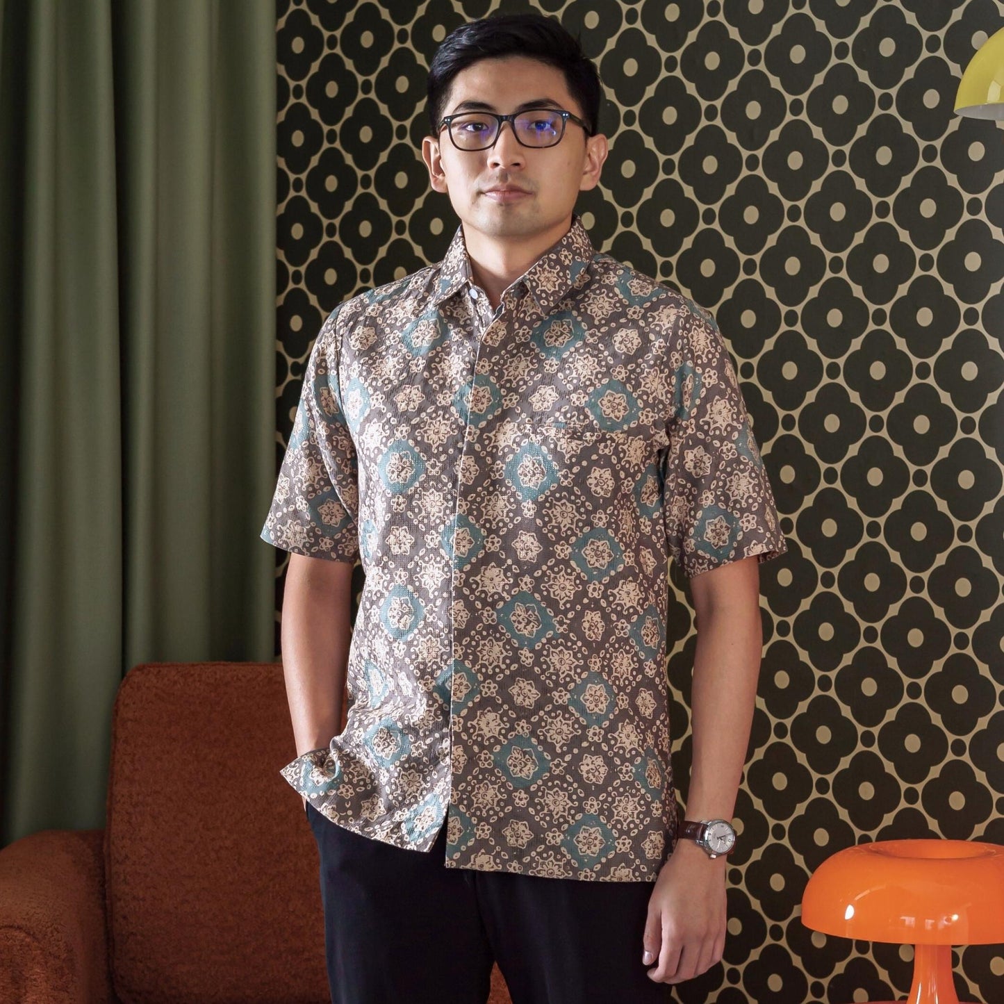 Pino - Mandalas Kemeja Batik Pria Premium Lengan Pendek