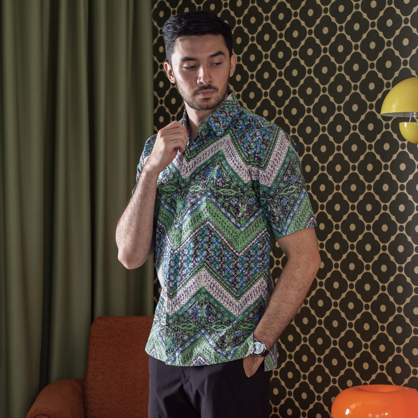 Wirarejo - Mandalas Kemeja Batik Pria Premium Lengan Pendek