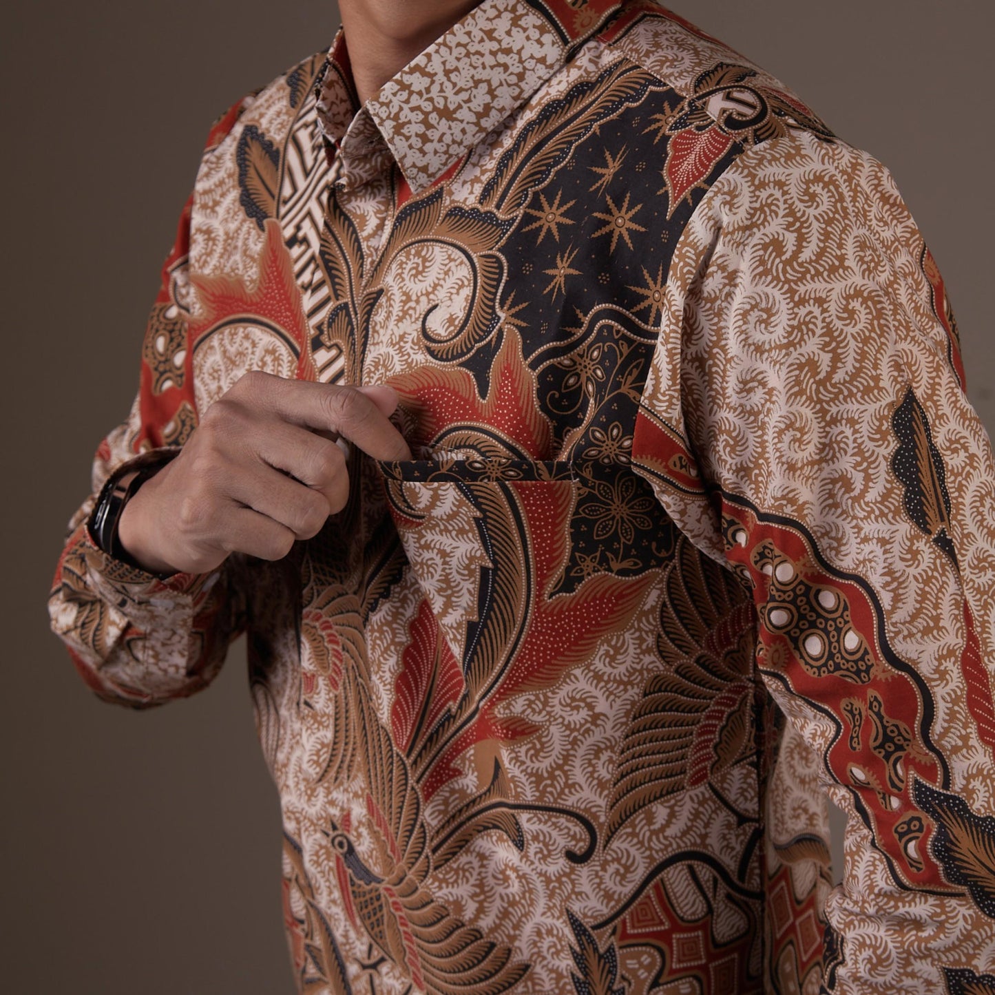 Airlangga - Mandalas Kemeja Batik Pria Premium Lengan Panjang