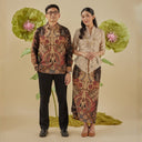 Adipati - Mandalas Set Sarimbit Couple Kemeja Lengan Panjang dan Rok Batik Premium - Mandalas