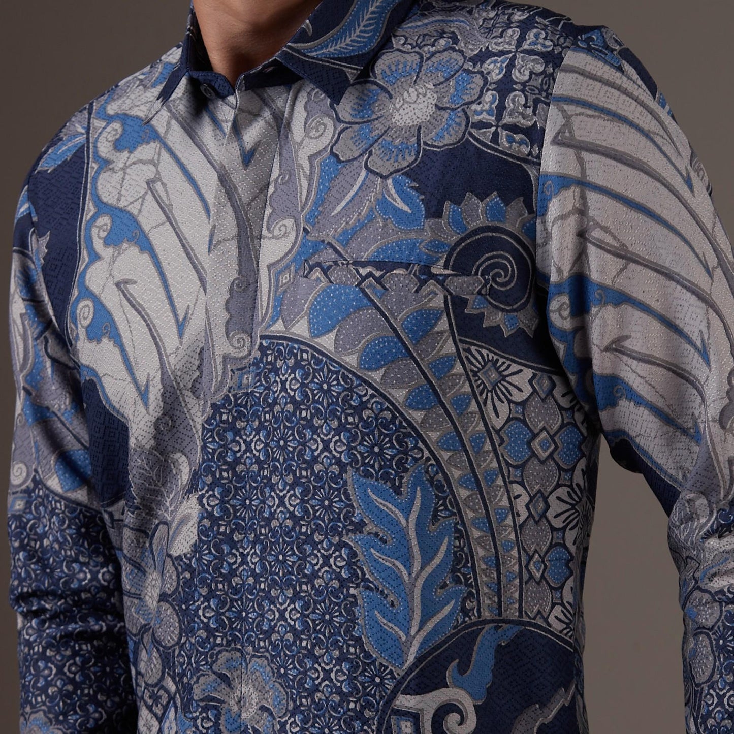 Sarablu - Mandalas Kemeja Batik Pria Premium Lengan Panjang