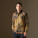 Agnisari - Mandalas Premium Men’s Long Sleeve Batik Shirt - Mandalas