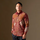 Albara - Mandalas Premium Men’s Long Sleeve Batik Shirt - Mandalas