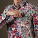 Alujo - Mandalas Kemeja Batik Pria Premium Lengan Panjang - Mandalas