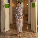 Alyssa Amber - Mandalas Kebaya Kurung Batik Viscose Blouse Tunik Floral Wanita Modern Atasan Lebaran - Mandalas