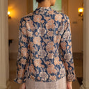 Alyssa Amber - Mandalas Kebaya Kurung Batik Viscose Blouse Tunik Floral Wanita Modern Atasan Lebaran - Mandalas
