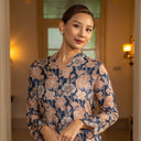 Alyssa Amber - Mandalas Kebaya Kurung Batik Viscose Blouse Tunik Floral Wanita Modern Atasan Lebaran - Mandalas