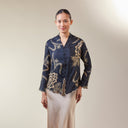 Alyssa Black – Mandalas Women's Kebaya Kurung Batik Viscose Blouse - Mandalas