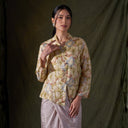 Alyssa Bloom - Mandalas Kebaya Kurung Batik Viscose Blouse Tunik Floral Wanita Modern Atasan Lebaran - Mandalas