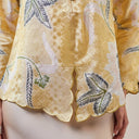 Alyssa Butter – Mandalas Women's Kebaya Kurung Batik Viscose Blouse - Mandalas