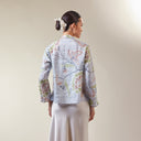 Alyssa Icy Blue – Mandalas Women's Kebaya Kurung Batik Viscose Blouse - Mandalas