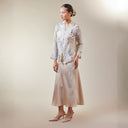 Alyssa Light Mint – Mandalas Women's Kebaya Kurung Batik Viscose Blouse - Mandalas
