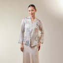 Alyssa Light Mint – Mandalas Women's Kebaya Kurung Batik Viscose Blouse - Mandalas