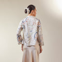 Alyssa Light Mint – Mandalas Women's Kebaya Kurung Batik Viscose Blouse - Mandalas