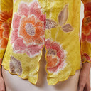Alyssa Lime – Mandalas Women's Kebaya Kurung Batik Viscose Blouse - Mandalas