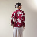 Alyssa Maroon – Mandalas Women's Kebaya Kurung Batik Viscose Blouse - Mandalas