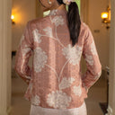 Alyssa Mocha - Mandalas Kebaya Kurung Batik Viscose Blouse Tunik Floral Wanita Modern Atasan Lebaran - Mandalas