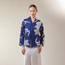 Alyssa Navy – Mandalas Women's Kebaya Kurung Batik Viscose Blouse - Mandalas