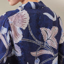 Alyssa Navy – Mandalas Women's Kebaya Kurung Batik Viscose Blouse - Mandalas