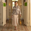Alyssa Olive - Mandalas Kebaya Kurung Batik Viscose Blouse Tunik Floral Wanita Modern Atasan Lebaran - Mandalas