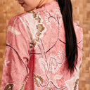 Alyssa Peach – Mandalas Women's Kebaya Kurung Batik Viscose Blouse - Mandalas