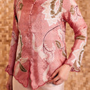 Alyssa Peach – Mandalas Women's Kebaya Kurung Batik Viscose Blouse - Mandalas
