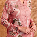 Alyssa Peach – Mandalas Women's Kebaya Kurung Batik Viscose Blouse - Mandalas