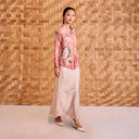 Alyssa Peach – Mandalas Women's Kebaya Kurung Batik Viscose Blouse - Mandalas