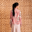 Alyssa Peach – Mandalas Women's Kebaya Kurung Batik Viscose Blouse - Mandalas