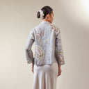 Alyssa Silver – Mandalas Women's Kebaya Kurung Batik Viscose Blouse - Mandalas