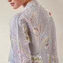 Alyssa Silver – Mandalas Women's Kebaya Kurung Batik Viscose Blouse - Mandalas