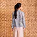 Alyssa Taupe – Mandalas Women's Kebaya Kurung Batik Viscose Blouse - Mandalas