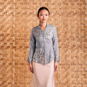 Alyssa Taupe – Mandalas Women's Kebaya Kurung Batik Viscose Blouse - Mandalas