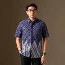 Anggavi - Mandalas Premium Men's Short Sleeve Batik Shirt - Mandalas