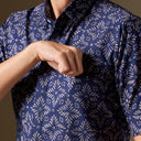 Anggavi - Mandalas Premium Men's Short Sleeve Batik Shirt - Mandalas