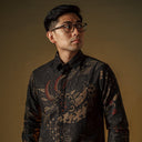 Angsadian - Mandalas Kemeja Batik Pria Premium Lengan Panjang - Mandalas