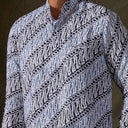 Anjane - Mandalas Koko Kemeja Batik Pria Premium Lengan Panjang - Mandalas