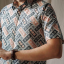 Anyam - Mandalas Kemeja Batik Pria Premium Lengan Pendek - Mandalas