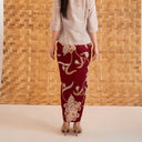 Anyelir Maroon - Mandalas Women’s Premium Batik Wrap Skirt - Mandalas