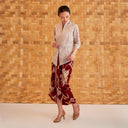 Anyelir Maroon - Mandalas Women’s Premium Batik Wrap Skirt - Mandalas