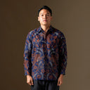 Artanti - Mandalas Premium Men’s Long Sleeve Batik Shirt - Mandalas