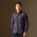 Artanti - Mandalas Premium Men’s Long Sleeve Batik Shirt - Mandalas
