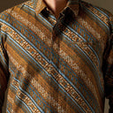 Arunwaru - Mandalas Premium Men’s Long Sleeve Batik Shirt - Mandalas